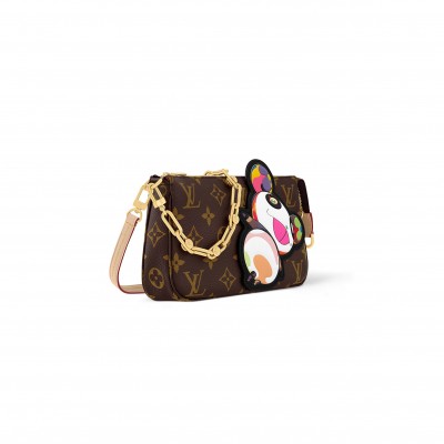 LOUIS VUITTON MURAKAMI LV X TM POCHETTE ACCESSOIRES (22*13*4cm) 